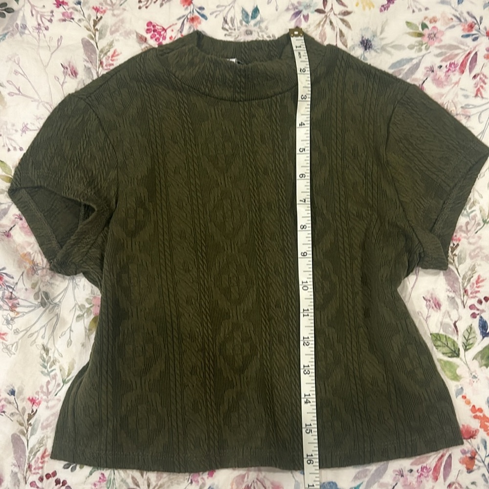 Freshman 1996 green crop top